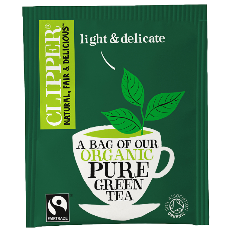 Clipper Enveloped — 250's – F/T Organic Pure Green Tea