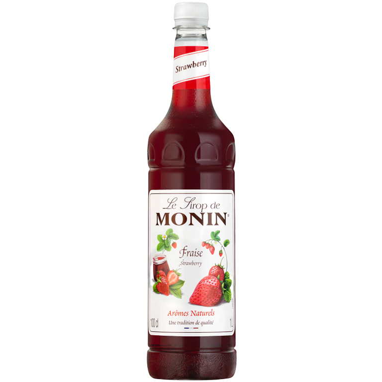 Monin — Plastic – Strawberry Syrup